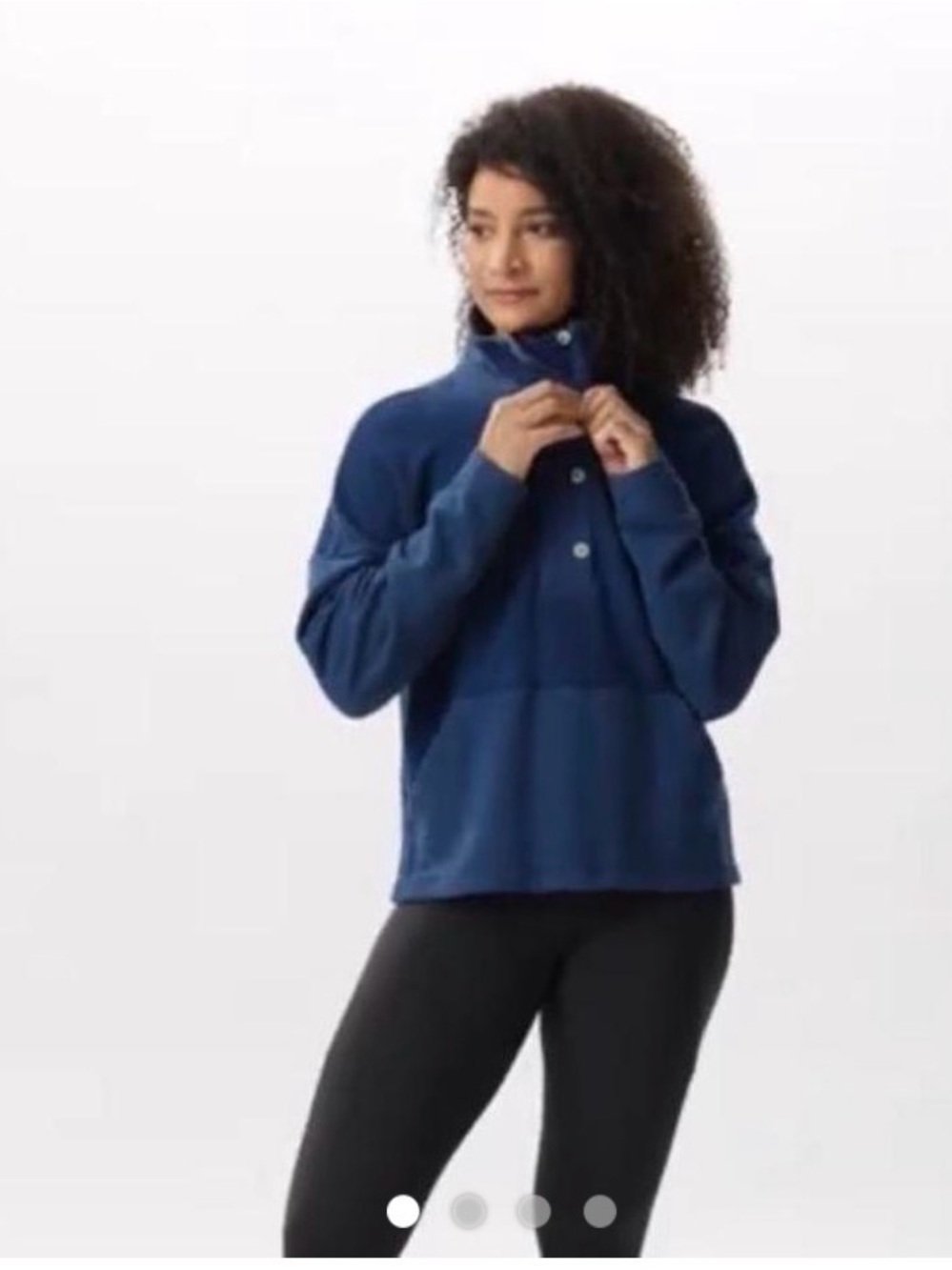 REI Wallace Lake Fleece Pullover in Blue EUC Size 1X
